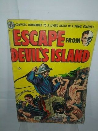 Comics Vintage Avon 50s.  Escape From Devils Island Issue 1