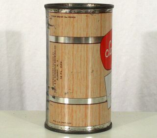 SCHAEFER PALE DRY WOOD GRAIN FLAT TOP BEER CAN F&M SCHAEFER ALBANY,  YORK NY, 4