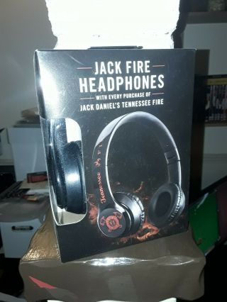 Jack Daniels Old Number 7 Tennessee Whiskey Fire Boxed Headphones