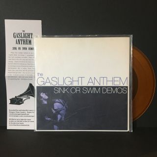 The Gaslight Anthem Sink Or Swim Demos 7 " Orange Vinyl Record Ep