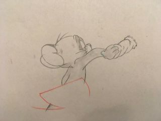 Tom And Jerry - Orig Production Animation Drawings - Jerry - Zoot Cat (mgm 1944)