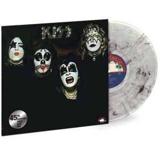 Kiss 45th Anniversary Clear With Black Swirls 180 Gram Vinyl Limited