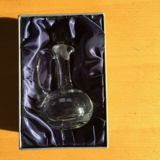 Darington Crystal Glass Vinegar Essential Oils Jug.  Presentation Box 3