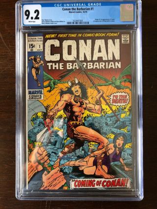 Conan The Barbarian 1,  Cgc 9.  2,  Nm -,  White Pages,  1st Appearance And Origin