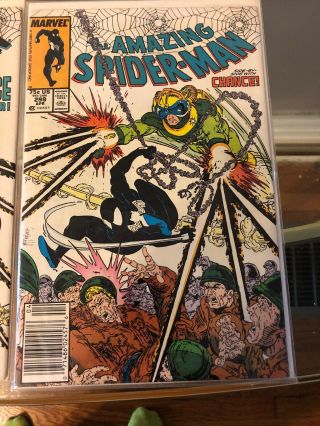 The Spider - Man 298 And 299 (Mar 1988,  Marvel) First Mcfarlane 3