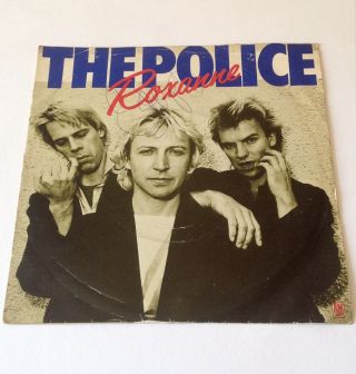 The Police / Roxanne 7 " Blue Vinyl - Signed By Stewart Copeland