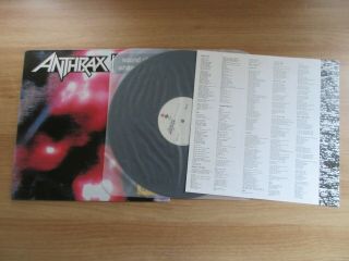 Anthrax - Sound Of White Noise 1993 Korea Orig Vinyl Lp Insert Rare