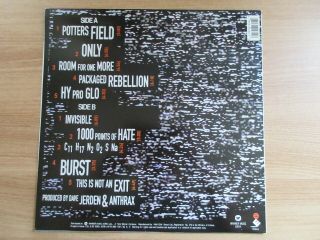 Anthrax - Sound Of White Noise 1993 Korea Orig Vinyl LP Insert Rare 3