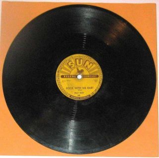 Billy Riley Sun 245 Trouble Bound / Rock With Me Baby Top Sun Sides 78 Rpm