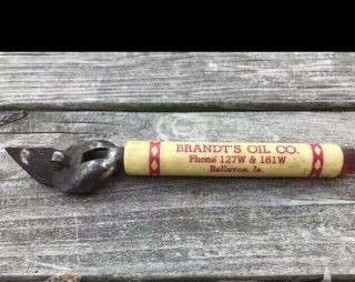 Bellevue,  Iowa 1950’s Brandt’s Oil Co.  Bottle Opener