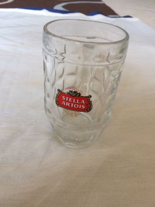 Stella Glass Tankard Mug Stein X 1 Stella Artois Lager Glass Angled Handle