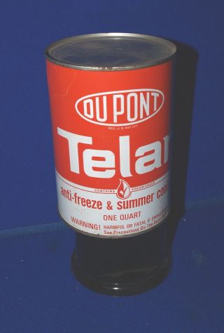 Vintage Dupont Telar Anti - Freeze / Coolant.  1 Quart Can.