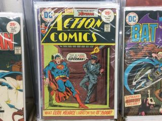 Action Comics 448 - Superman - Dc Comics - Jaws Cover W/mark Jeweler Insert