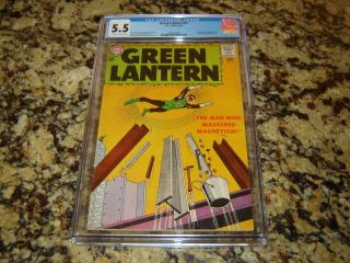Green Lantern 21 Cgc 5.  5 Silver Age Dc Comic Origin & 1st Dr Polaris