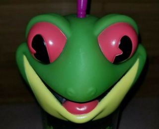 Rainforest Cafe Frog With Snack Holder Beverage Travel Cup With Figure GUC 2