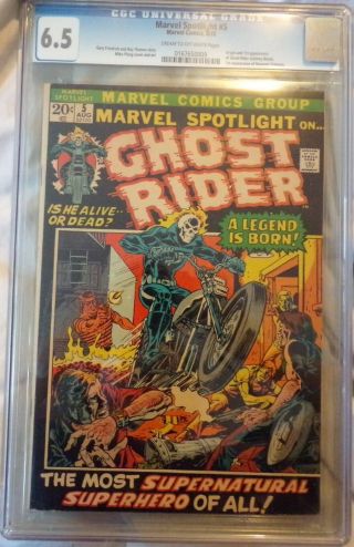 Marvel Spotlight 5 Cgc 6.  5 1st Appearance Of Ghost Rider (1972)