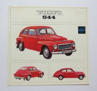 1965 Volvo 544 Brochure Vintage