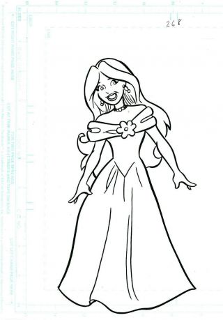 Pretty Princess - Dan Parent Splash Page About 8 X 11 Archie Style Art