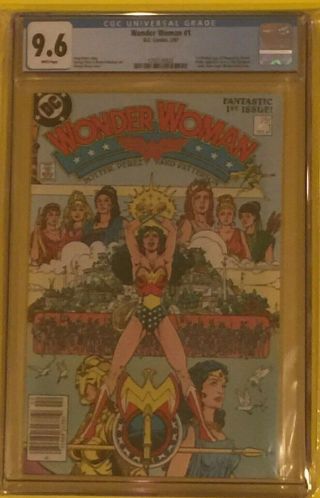 Wonder Woman 1 (1987 Dc) - Cgc 9.  6 - George Perez Cover