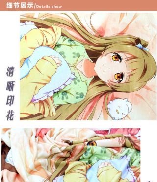 Bed sheet Blanketry Woolen Blanket Bedspread Cosy Anime Is the Order a Rabbit? 4
