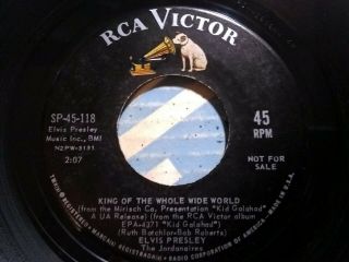 Elvis Presley - King Of The Whole Wide World - Rca Sp - 45 - 118 - Promo