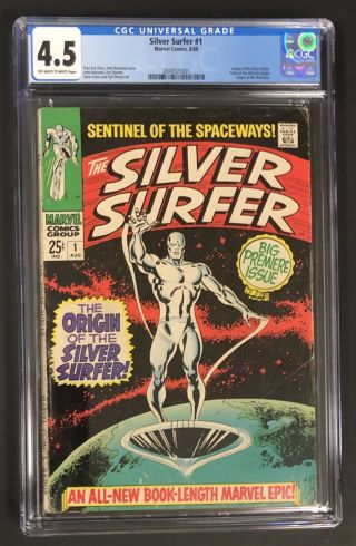Silver Surfer 1 (aug 1968,  Marvel) Cgc 4.  5 Origin Of The Watchers