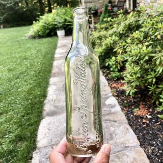 Early Soda Bottle Caton Spring Water Co Catonsville Md Clear Script 1910s Scarce