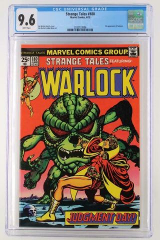 Strange Tales 180 - Near - Cgc 9.  6 Nm,  Marvel 1975 - Warlock - 1st App Gamora