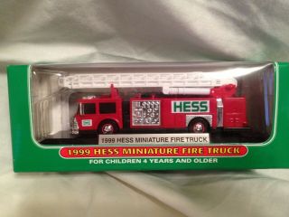Hess Miniature Mini 1999 Fire Truck With Lights