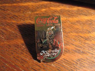 Kentucky Derby Coca Cola Pin - Vintage 1990 Coke Louisville Soda Pop Lapel Pin