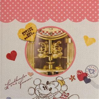 Mickey & Minnie Premium Swing Dome Clock Silver F/S JAPAN 2