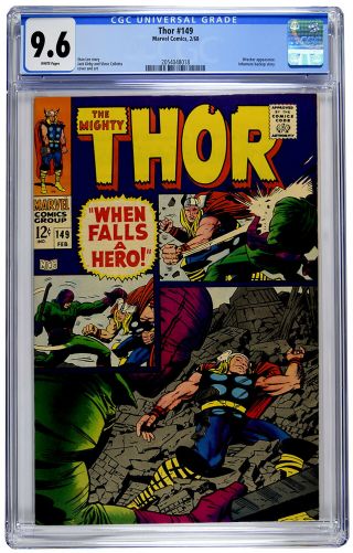 Thor 149 Cgc 9.  6 White Pages - Wrecker App,  Inhumans Story