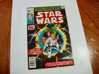 Marvel Comics Star Wars 1 Marvel Comic 1977 High - Grade Vf,  8.  5