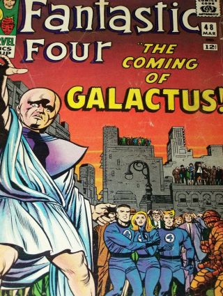 Fantastic Four 48 First Silver Surfer Galactus Marvel Comics Missing Panel