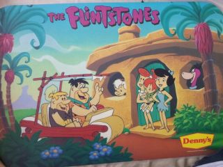 The Flintstones 1989 Hanna Barbera Flintstone Pebbles Place Mats Set Of 2