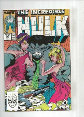 The Incredible Hulk 347 1st Mr.  Joe Fixit & Marlo Chandler,  9.  0 Vf/nm,  Marvel