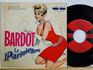 Brigitte Bardot La Parisienne United Artists Ep Uae 10002 Vg,  Degritter