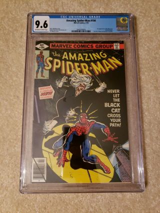 Spider - Man 194 Cgc 9.  6,  Freshly Graded.  Marvel 1st Black Cat