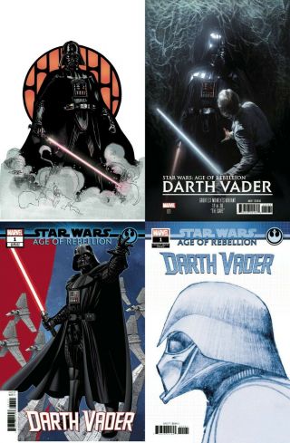 Star Wars Aor Darth Vader 1 1:10 Variant Set Edwards Marvel Comic 6/26