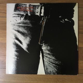 The Rolling Stones Sticky Fingers Vinyl Lp 1971 Coc59100 Zipper Cover Ex