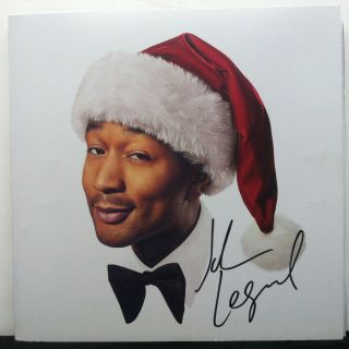 John Legend Autographed Signed 2018 A Legendary Christmas Lp Album Cover