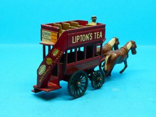 1959 MATCHBOX Lesney LIPTONS TEA Diecast Toy Model HORSE & CART 3