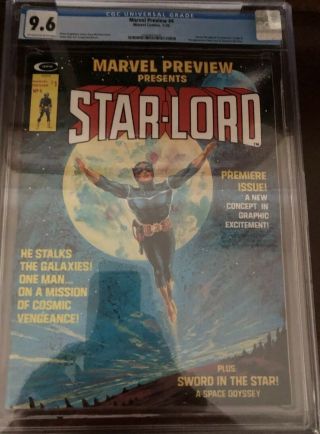 Marvel Preview 4 Origin/1st App.  Star - Lord Guardians Of The Galaxy Cgc Nm,  9.  6