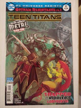 Teen Titans 12 2017 Batman Who Laughs 1st Appearance Dc Comics 1st Print