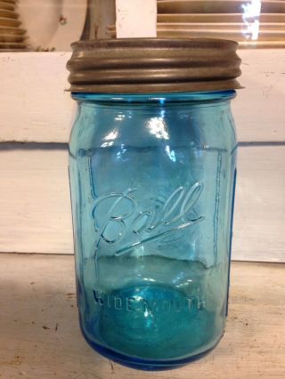 Blue Ball Wide Mouth Canning Jar