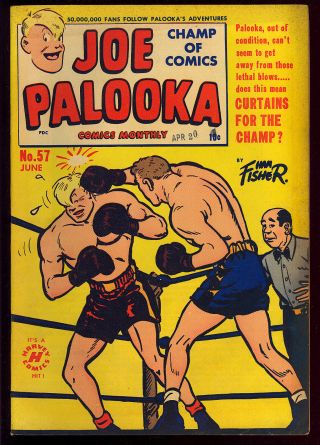 Joe Palooka 57 Thru 59 Golden Age Harvey Group (3 Comics) 1951 Fn