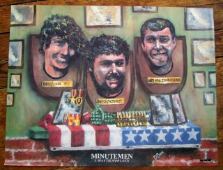 Minutemen 3 Way Tie For Last Poster Promo Sst Black Flag D.  Boon