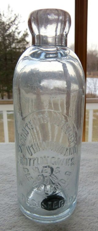 Southwoodland Bottling M.  E.  & Son Cleveland,  OH 1880 ' s Era Hutch Gray SCA 2
