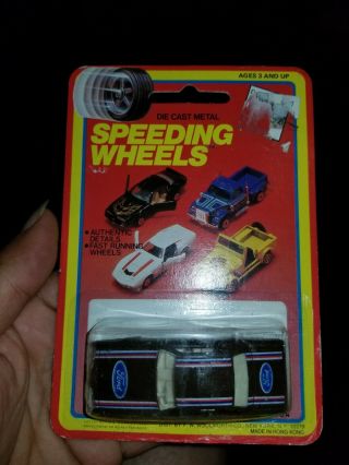 Woolworth Speeding Wheels Cougar? Gto? Lincoln? On Card 1970 