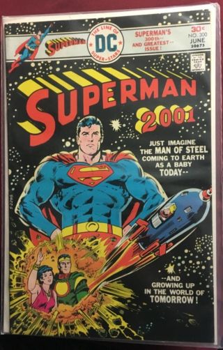 Superman 300 - Comics June,  1976 Gem 2001 Never Opened Or Read Dc A 10